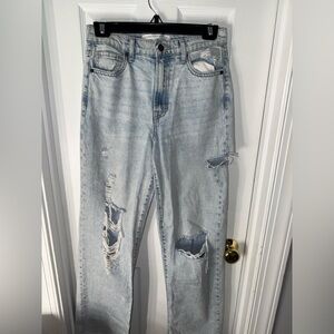 Altar'd State Light Blue Distressed Boyfriend Jeans